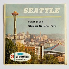 View Master Seattle Puget Sound Tacoma Olympic WA 3 Reel 21 Stereo Pictures A275