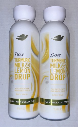Dove Beauty Plant Milk Cleansing Body Wash Turmeric & Lemon 17.5 fl oz Lot Of 2 - 第 1/1 張圖片
