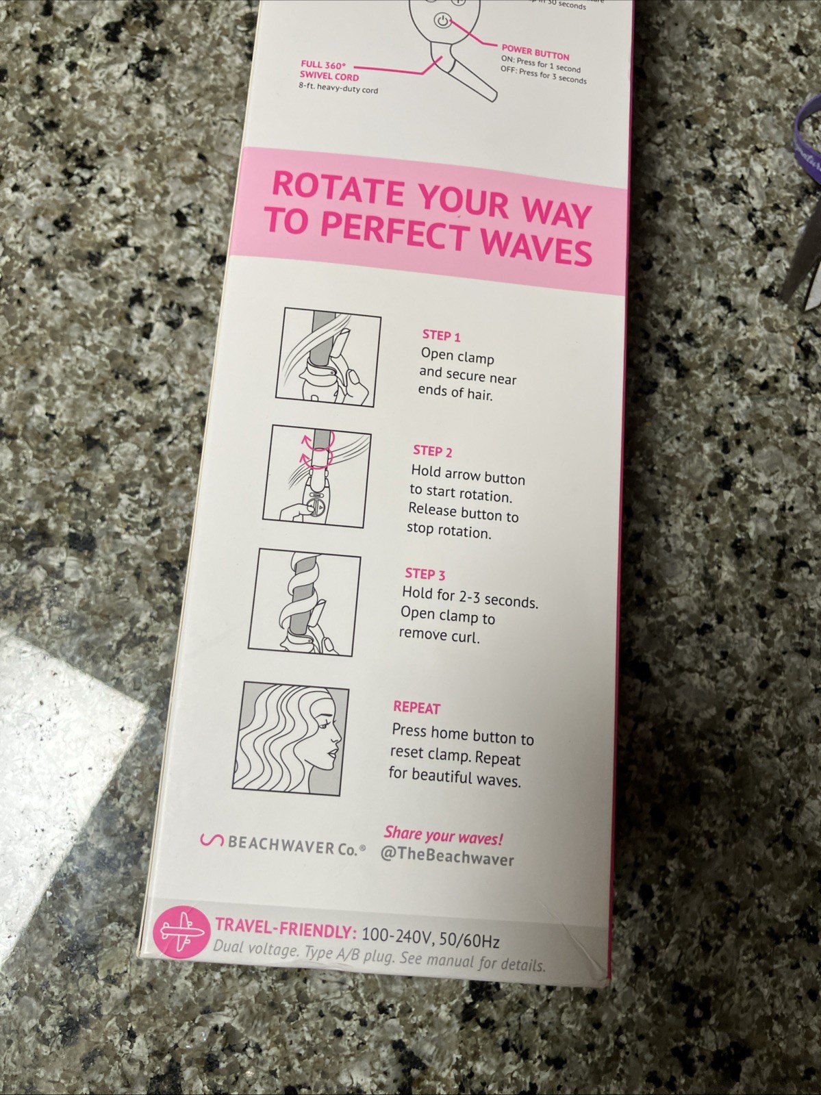 Beachwaver Co S1.25 Curling Iron Brand New Plus Holder