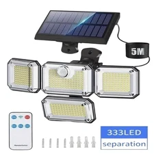 333 LED Solar Lights Outdoor 3000LM Waterproof Motion Sensor Security Wall Lamp