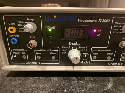 Unisense Aps - Picoammeter PA2000 - 2 Channel - Portable - Tested - Clean