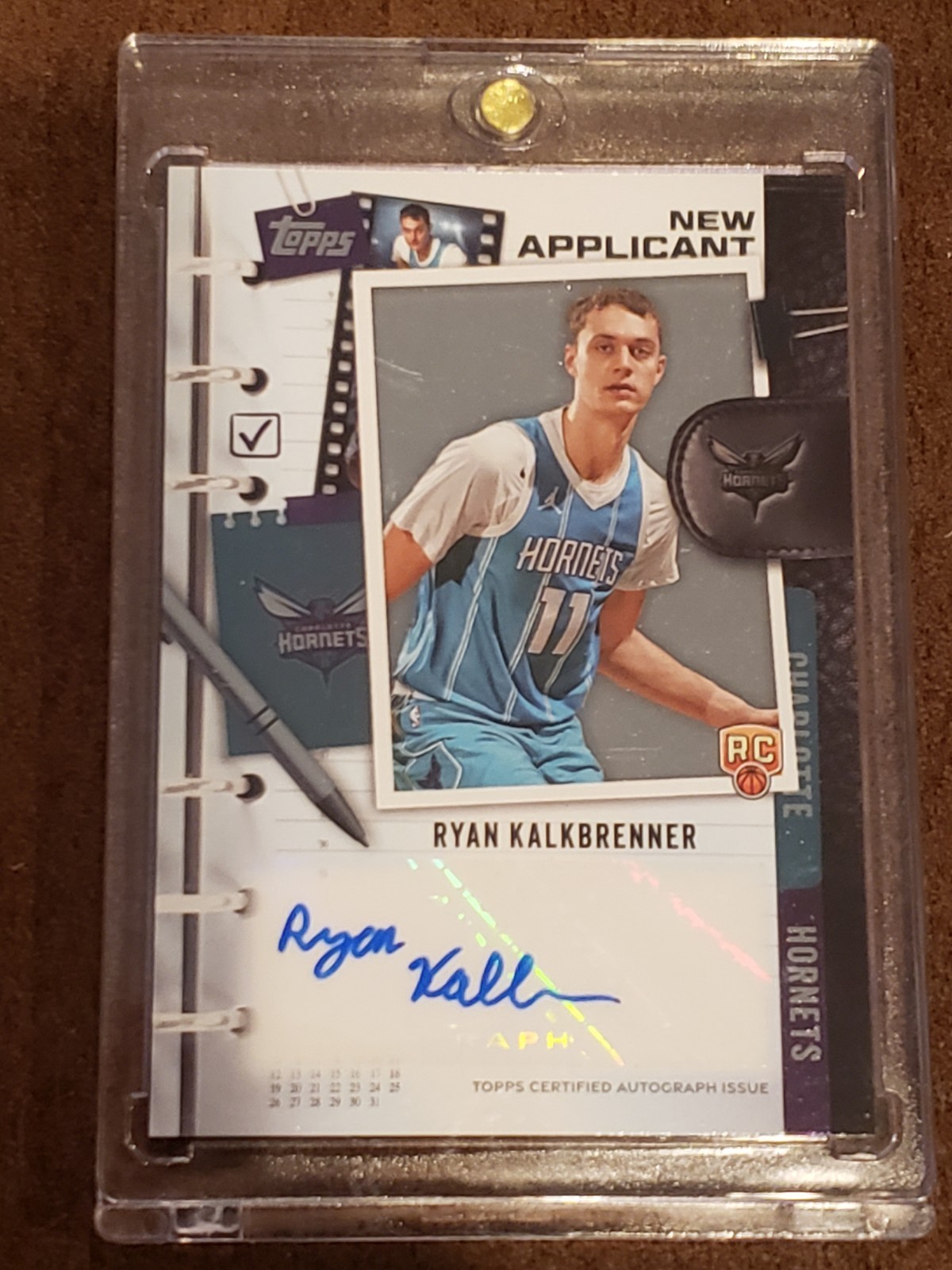 RYAN KALKBRENNER 2025-26 TOPPS FLAGSHIP NEW APPLICANT ROOKIE RC AUTO NA-RK