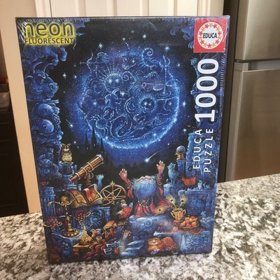 Educa 1000 Piece Jigsaw Puzzle The Astrologer 18003 Neon Fluorescent Series New