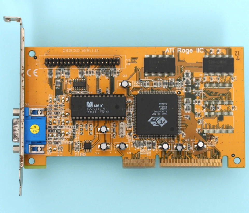 ATI Rage IIc AGP 4MB VGA Video Graphics Card VGA - Image 2 of 4