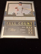 MAURY WILLIS DODGERS GENUINE  CERTIFIED AUTHENTIC INSERT BASEBALL CARD /25 RARE