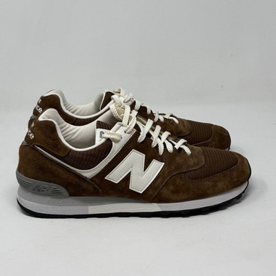 New Balance 576 Made in England Monks Robe Sneakers Shoes Mens 10.5 Brown Suede