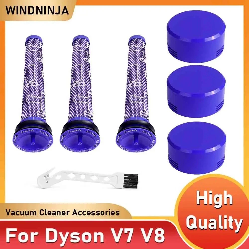 For Dyson V7 V8 Filter Kit Absolute Animal Motorhead Trigger Replacement Hepa