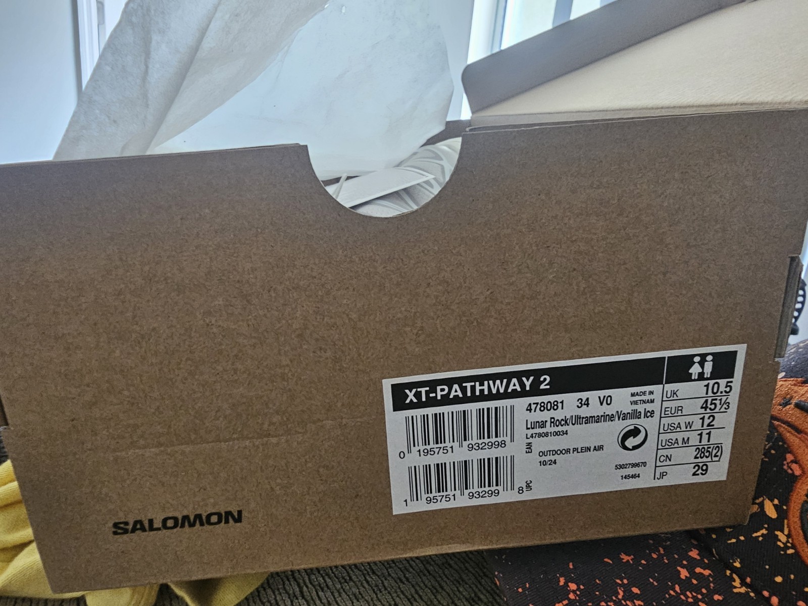 Size 11 - Salomon XT-Pathway Lunar Rock/Vanilla Ice  L47808100 image 9