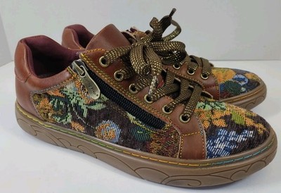 Spring Step L'Artiste DANLI-FAB-BRM Leather Tapestry Sneakers 38 US 7.5-8 