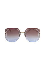 Christian Dior Womens Large Rimless Square Ultra Dior SU Sunglasses Gold Tone