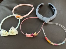 5 Pack Girls Headbands Cute Tones Butterfly Bow Stars Flowers Rainbow