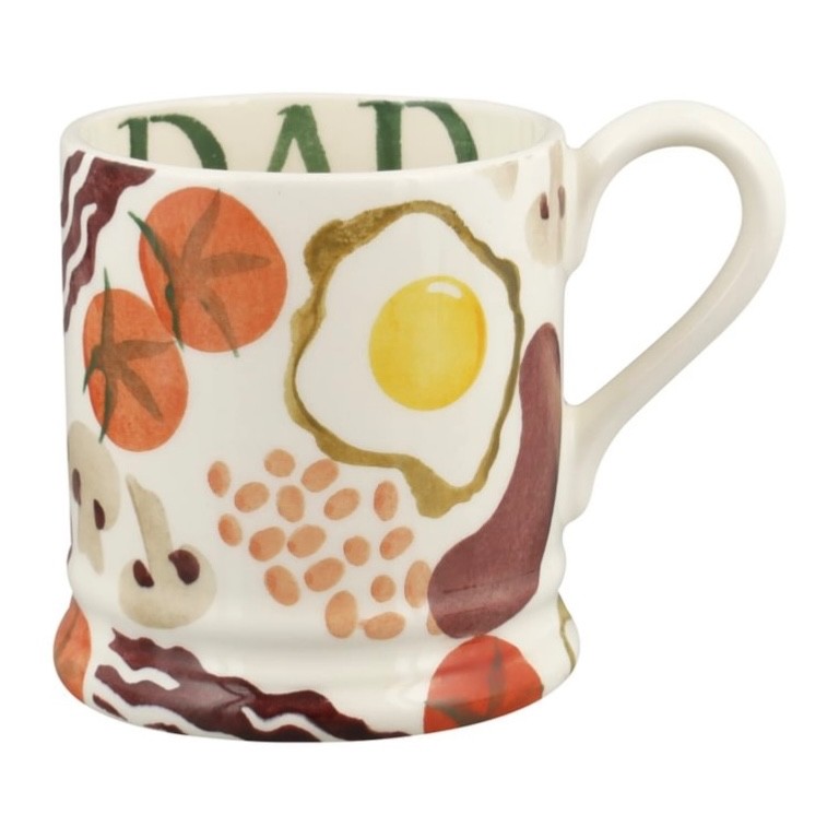 Emma Bridgewater Pottery Breakfast Dad  1/2 Pint Mug   - New First Father’s Day