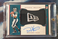 2020 Panini National Treasures Football Jalen Hurts Rookie Patch Auto 2/3