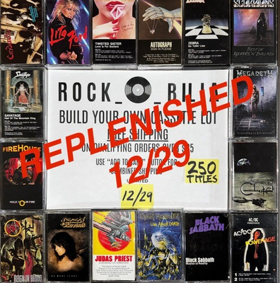 #ad $1 and UP 80s 90s METAL Buy $25 get free shipping CASSETTE TAPES BUILD YOUR LOT $24.50