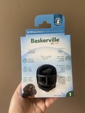Baskerville Small Black Ultra Basket Dog Muzzle Black Size 1