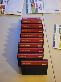 Bundle Lot Of 20 Sega Master System Boxed Games(Power Strike, Alex, Etc)