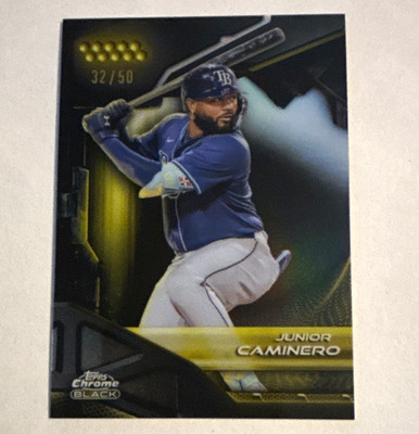 Topps Chrome Black 2026 Junior Caminero Tampa Bay Rays #145 /50 32/50