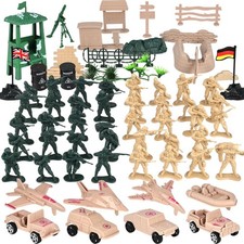 120PCS Army Men Military Set, Military Soldier Playset Army Men Action Figure...
