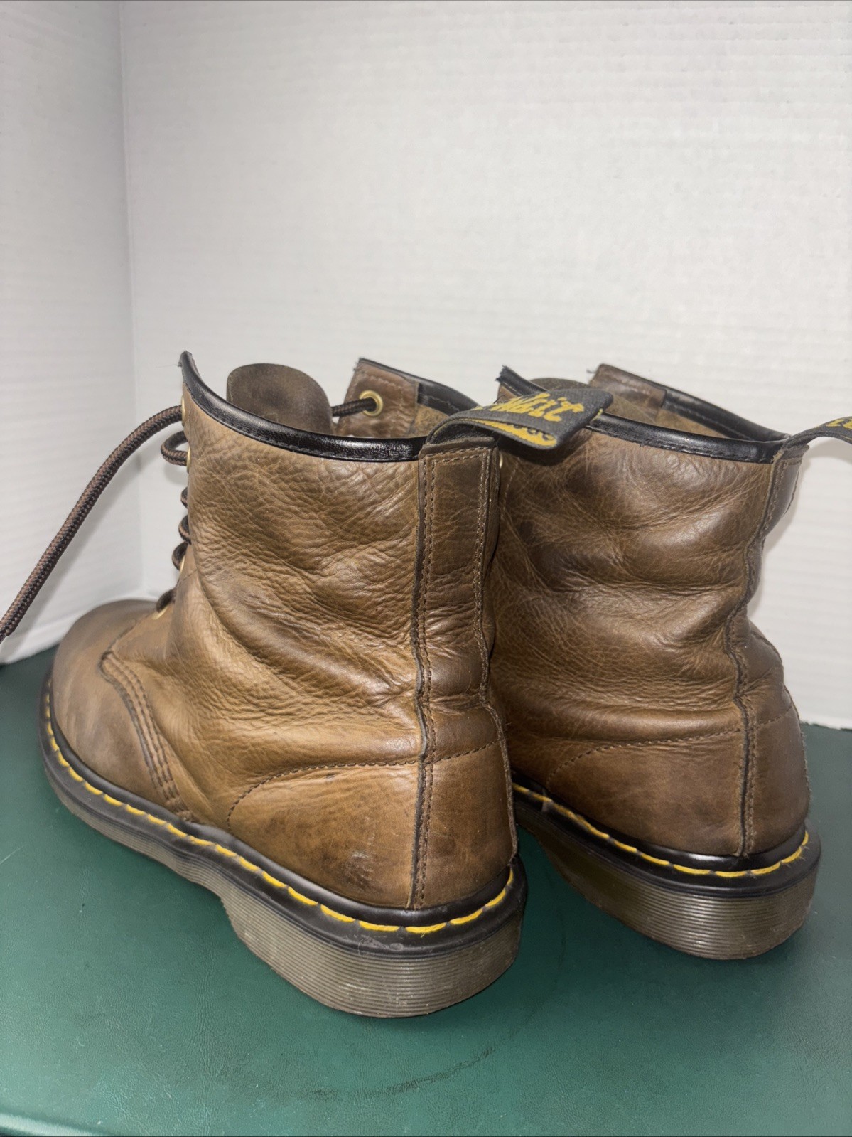SAOLA Dr. Martens Air Cushion Suola Marrone Pelle Air Wair Uomo 9 Donna 10 5