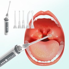 Tonsil Stone extractor Kit LED Rechargeable Battery USB tonsillitis G4M5