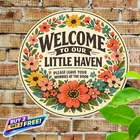 Vintage Tin Sign Retro Metal Wall Art Decor 8x12