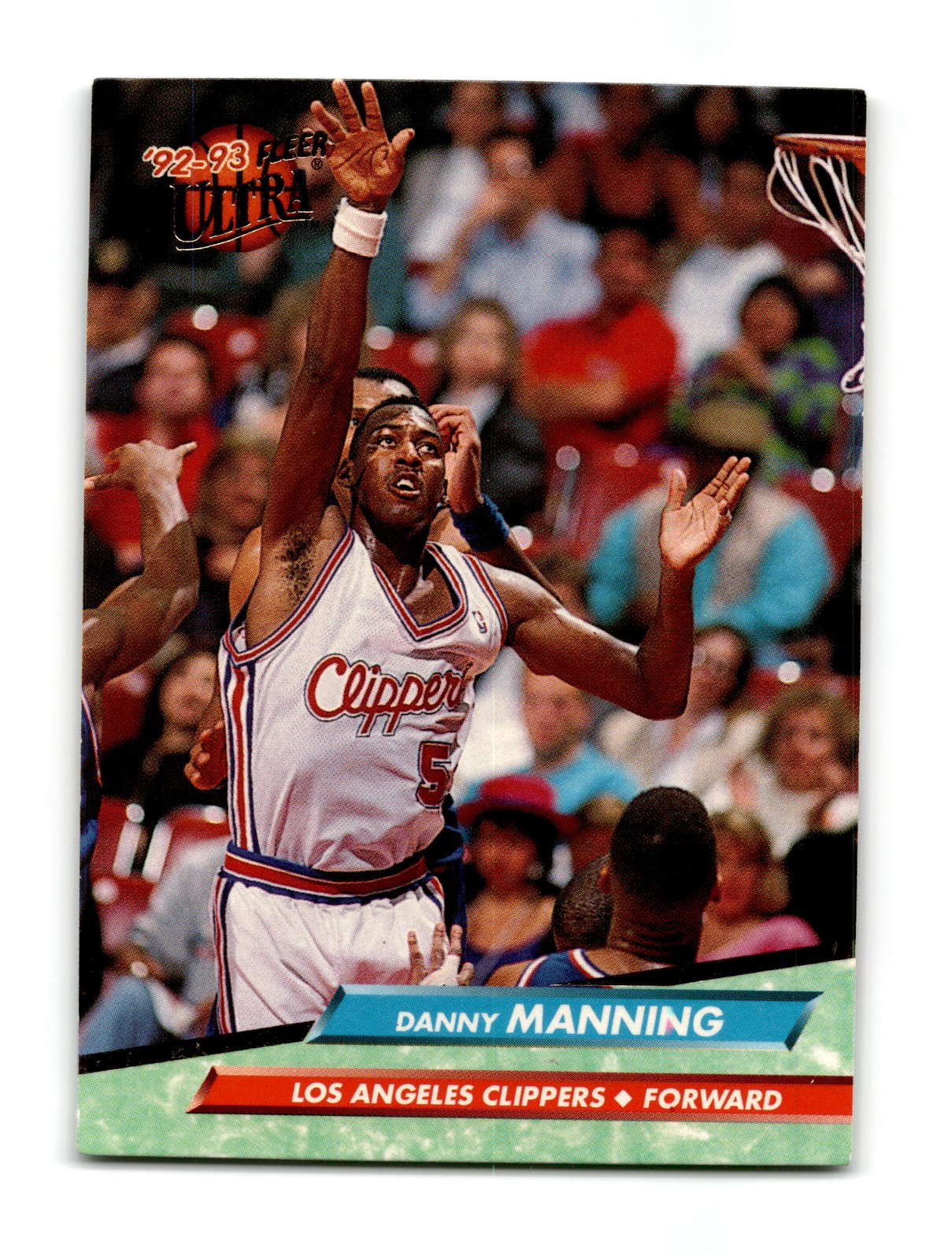 1992-93 Ultra Danny Manning #85 Los Angeles Clippers ~04209