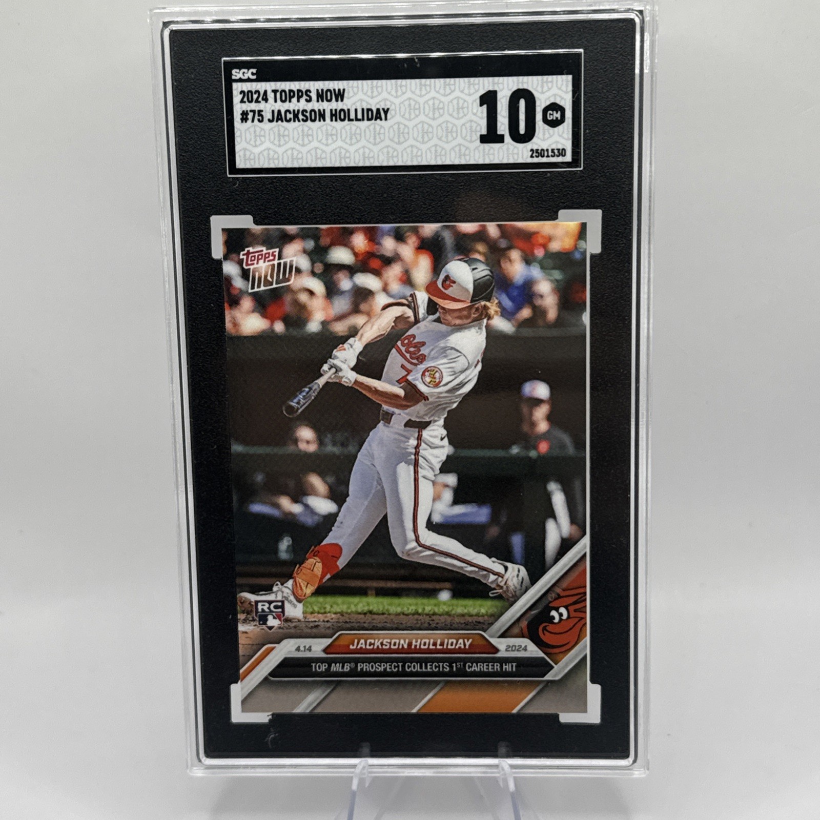 2024 Topps Now - Jackson Holliday #75 /12152 (RC) SGC 10