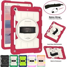 Rotating Heavy Duty Stand Case Cover for iPad 7/8/9/10/11th Gen Air 4/5 Mini 6/7