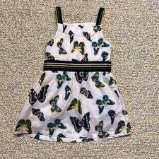 JANIE AND JACK BUTTERFLY PRINT DRESS SIZE 6/12M