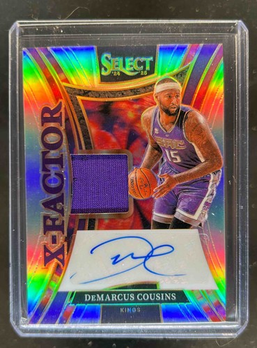 2024-25 Select DeMarcus Cousins X-Factor Signatures Jersey Auto #/125 ...