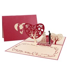 Carte de mariage en relief