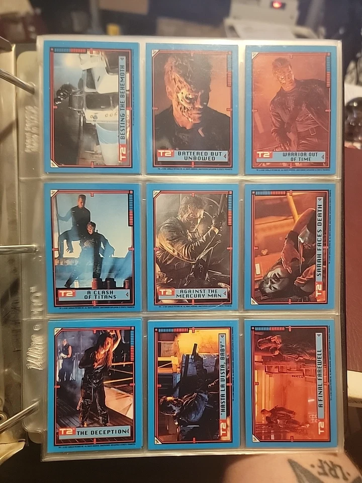 Lote de juegos de tarjetas coleccionables de películas Terminator Judgment Day T2 1991 1+2 - 140+138 tarjetas Foto 4 de 4