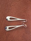 RLM Studio Earrings Robert Lee Morris Silve Dangle White Bronze Modernist 2.75"  — photo 5