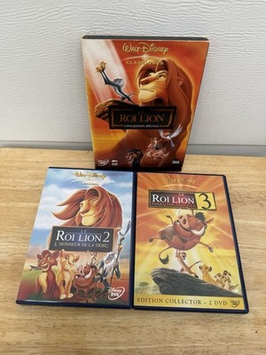 Le Roi Lion Walt Disney 2 DVD Edition Collector Version, Le Roi Lion 2 & 3 Lot