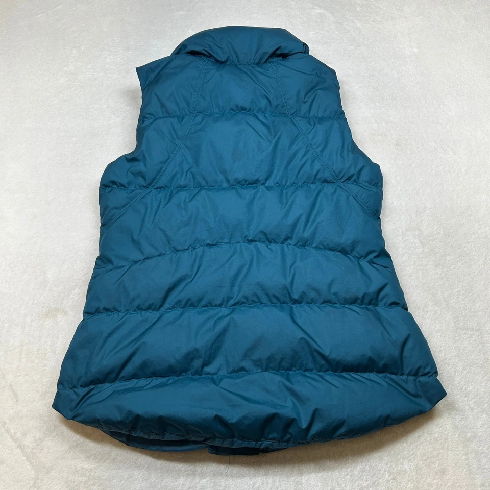 Chaleco acolchado Athleta para mujer medio azul azulado cremallera completa chaqueta sin mangas trabajo Foto 3 de 4