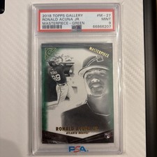 2018 Topps Gallery - Masterpiece Ronald Acuña Jr. #M-27 Green /250 (RC)