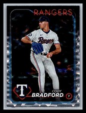 Cody Bradford Texas Rangers #US331 Topps 2024 Topps Update Silver Crackle