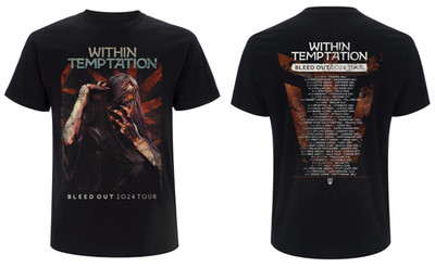 Within Temptation Band Bleed Out Album Tour T-shirt Size S to 5XL ZL666