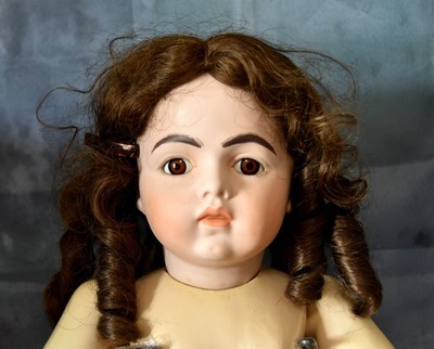 Reproduction French BRU Jne bisque head doll ''TLC'' 26'' 1982~Composition body