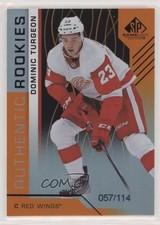 2018 SP Game Used Authentic Rookies Orange Rainbow /114 Dominic Turgeon #114 0c2