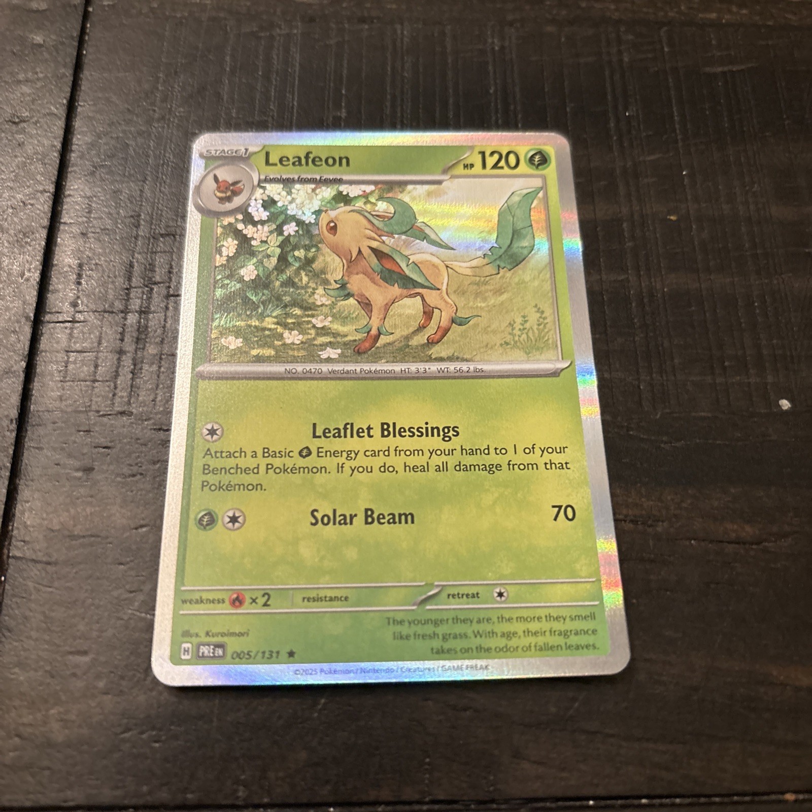 Leafeon - (Cosmos Holo) Rare Miscellaneous Cards & Products 005/131 NM
