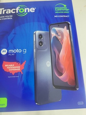 Tracfone Motorola Moto G Play 6.5'' + 1 Year service 1500 Min/1500 Text/1500 MB m