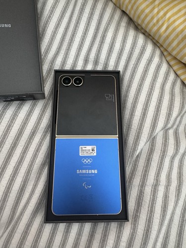 Samsung Galaxy Z Flip7 Olympic Edition Flip Phone Blue Black