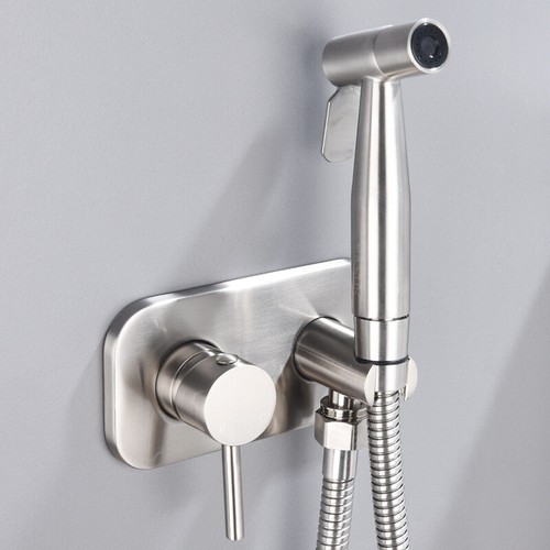 Toilet Hand held Bidet Spray Shattaf Hot and Cold Water Valve Mixer with Holder - Bild 6 von 6