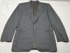 Canali Milano Raleigh Italy 50R Gray Wool Single Breasted Blazer Sport Coat