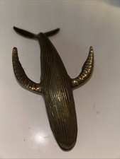 Brass Humpback Whale Sculpture