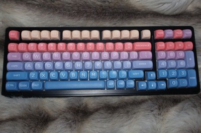 Custom Aula f99 wireless mechanical keyboard. RGB lighting. PBT MOA keycaps
