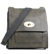 AOSSTA Women's Cross-Body Bags Leather Large Cross Body Messenger Bag Shoulder B