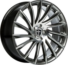 4x Alufelgen Tomason TN16 Dark hyper black polished 8x18 ET35 LK5 112 18 Zoll Fe