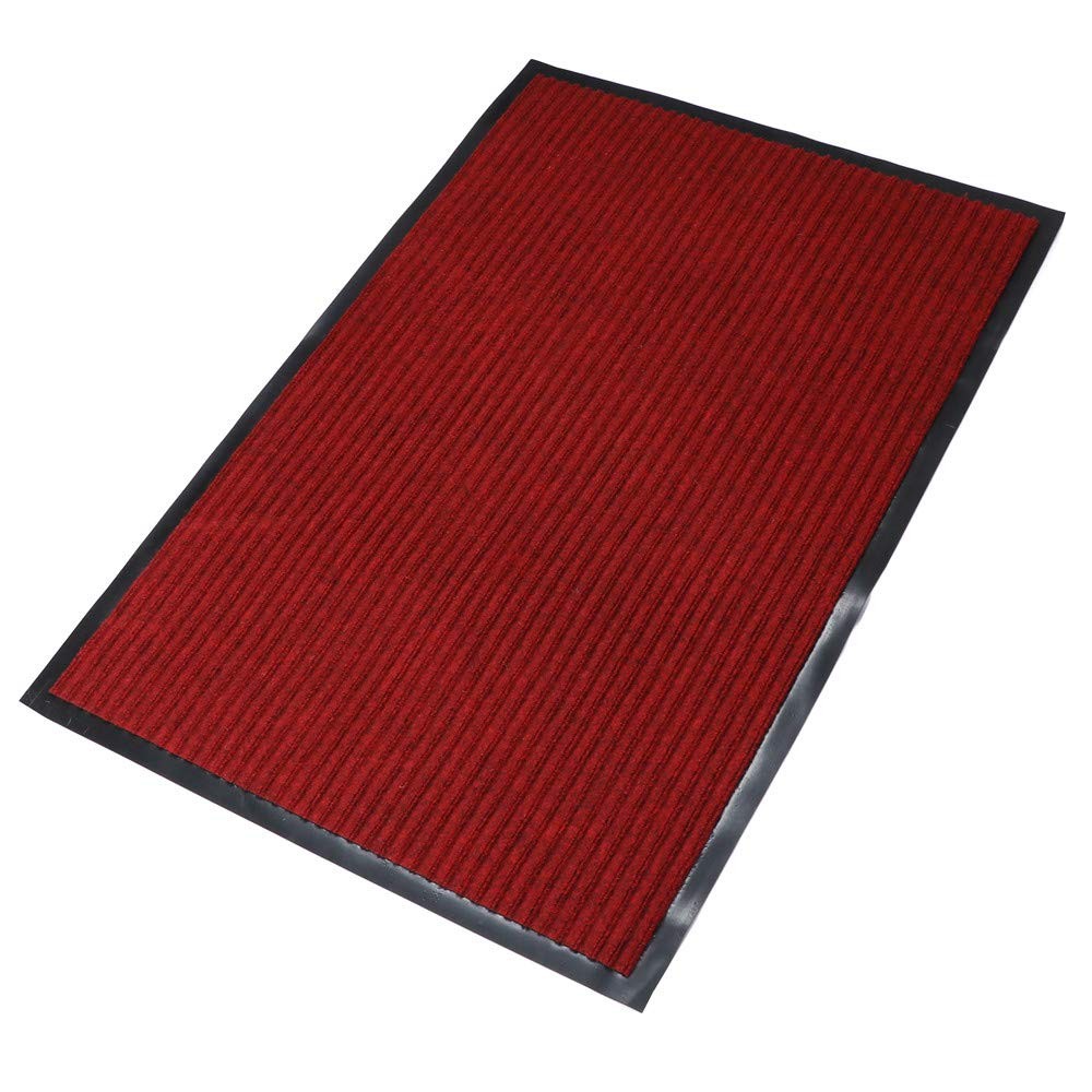 Large Red Waterproof Low Profile Indoor Outdoor Doormat